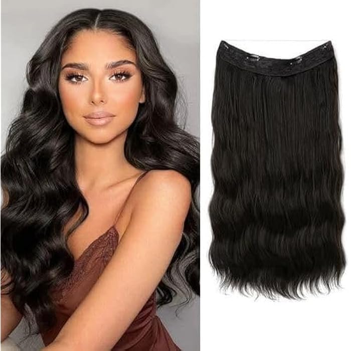 DILLARDS Hair Extension, Long & Deep Wave Deep Black - Image 2